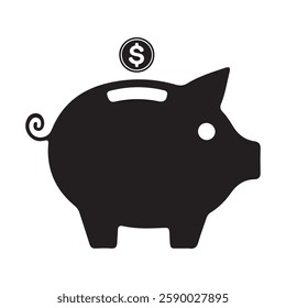 Piggy Bank Icon. piggy money icon. vector illustration