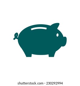 Piggy bank icon. Pictograph of moneybox