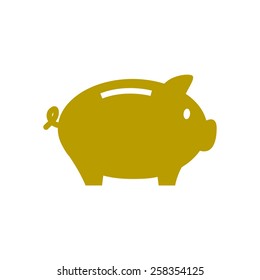 Piggy bank icon. Pictograph of moneybox