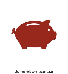 Piggy bank icon. Pictograph of moneybox