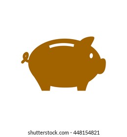 Piggy bank icon. Pictograph of moneybox