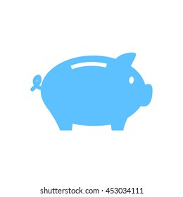 Piggy bank icon. Pictograph of moneybox
