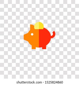 piggy bank icon sign and symbol. piggy bank color icon for website design and mobile app development. Simple Element from business and office collection for mobile concept and web apps icon.