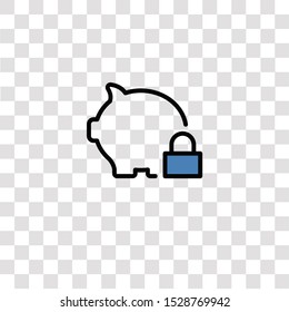 piggy bank icon sign and symbol. piggy bank color icon for website design and mobile app development. Simple Element from business set collection for mobile concept and web apps icon.