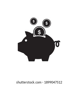 Piggy Bank Icon Symbol Sign Vector