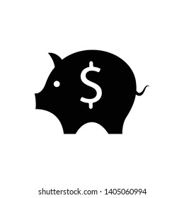 Piggy bank icon symbol vector