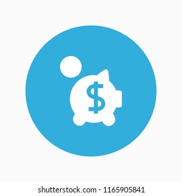 piggy bank icon vector