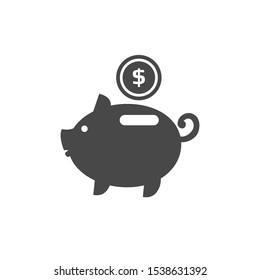 Piggy Bank icon in vector