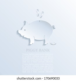Piggy bank icon: vector business concept