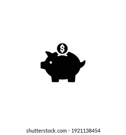 Piggy Bank icon vector for computer, web and mobile app 