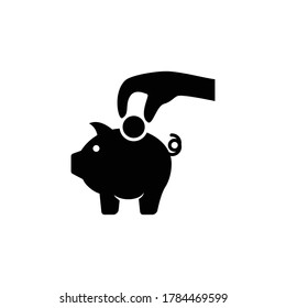 piggy bank icon vector design trendy