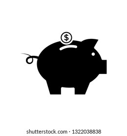 Piggy Bank icon vector flat style trendy