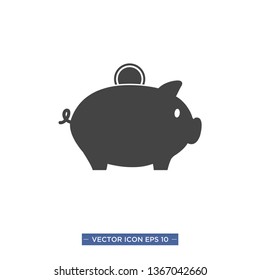piggy bank icon vector illustration