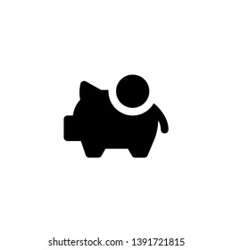 piggy bank icon vector illustration