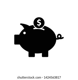 Piggy bank icon vector illustration