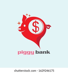 Piggy Bank icon vector illustration logo template for many purpose
