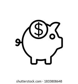 piggy bank icon vector illustration design