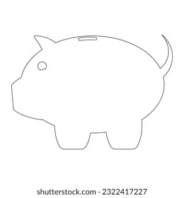 Piggy Bank Icon vector illustration symbol design
