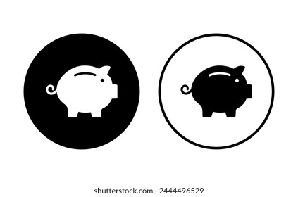 Piggy bank icon vector. piggy money icon