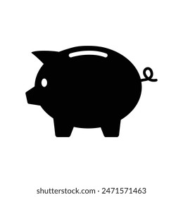 Piggy bank icon vector. piggy money icon