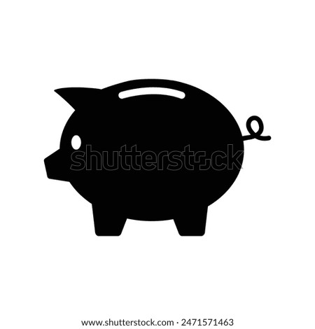 Piggy bank icon vector. piggy money icon