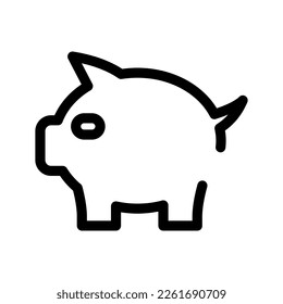 Piggy Bank Icon Vector Symbol Design Illustration