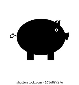 Piggy bank icon vector template