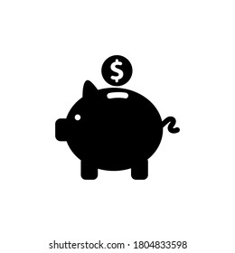 plantilla de vector de icono de banco de entrada