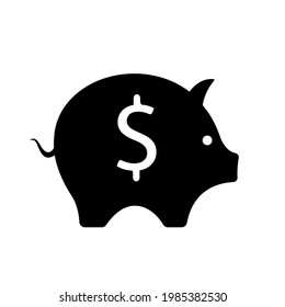 Piggy Bank Icon Vektorvorlage