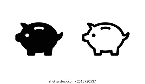 Vector de icono de hucha para Sitio web