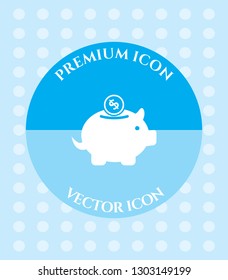 Piggy Bank Icon for Web. Application, Software & Graphic Design.