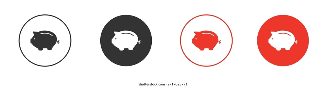 ícone Piggy bank. web vetor design