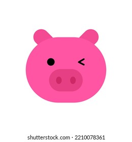 Piggy Bank Line Icon In Flat Style. Graphic Illustration. Money Box Sign. Pig Container Symbol Or Business Concept. Deposit Logo. For Website Design, App, Ui, Ux, Infographic. Vector EPS 10