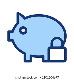 piggy bank lock  