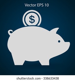 piggy bank for the money vector illustration