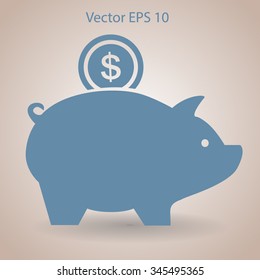piggy bank for money vector illustration