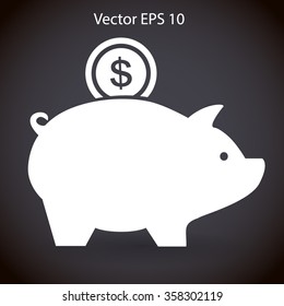 piggy bank for the money vector illustration