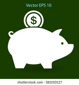 piggy bank for the money vector illustration
