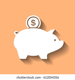piggy bank for the money vector illustration