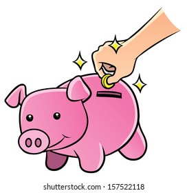 piggy bank save money