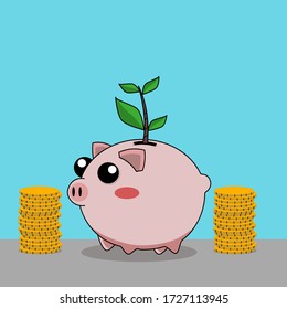 Piggy bank for saving money