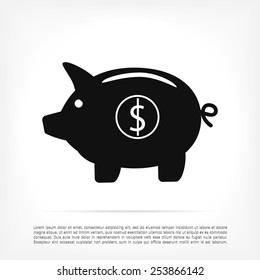 Piggy bank - saving money