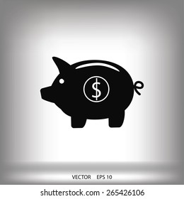 Piggy bank - saving money