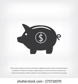 Piggy bank - saving money