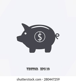 Piggy bank - saving money