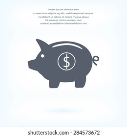 Piggy bank - saving money
