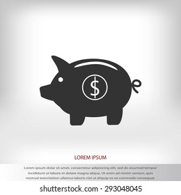 Piggy bank - saving money