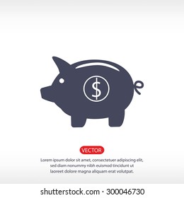 Piggy bank - saving money