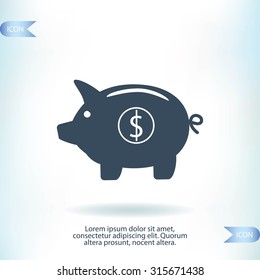Piggy bank - saving money