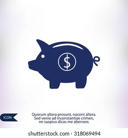 Piggy bank - saving money